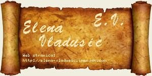 Elena Vladušić vizit kartica